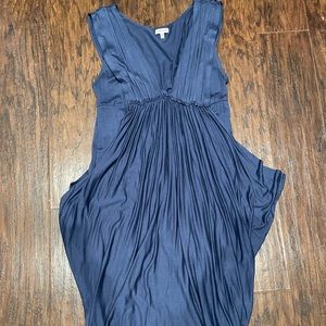 Blue sleeveless dress